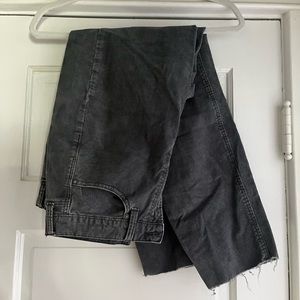 Gray American Eagle Super Stretch Corduroy Pants